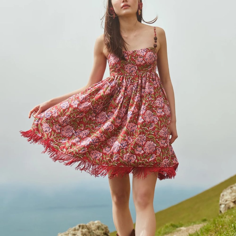 Eddy Gavin Fringe Mini Dress